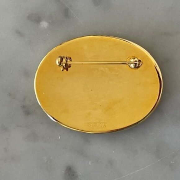 BARLOW Vintage Flying Mallard Scrimshaw Style Brooch Pin - Picture 8 of 13